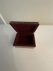 Vintage Persian Khatam Marquetry Inlay Jewelry Trinket Box Velvet Lined Wood