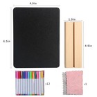 Mini Chalkboard Signs  6 Pack Tabletop Chalk Board Sign With Stand 5 X 7 In