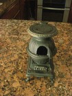 Small 9 75  Decorative Reproduction Cast Iron Antique Style Potbelly Coal Stove