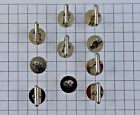 100 Silver Metal Cuff Links Blank 15mm Round Pad Finding 50 Pairs Cufflinks