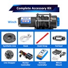 Utv 4500lb 12v Electric Winch Mount Kit For Polaris Rzr 900 1000 xp Turbo 14-19