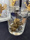 Vintage Culver Cherub Glasses  Set Of 4  Gold 22kt  Mid Century
