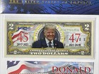  2 Bill Donald Trump 45 47  2 Terms  Commemorative Bank Note  merrick Mint 