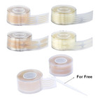 600pcs Double Eyelid Tape Strips Invisible Mesh Eye Lift Stickers With Fork