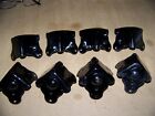 8 Vintage Heavy Nos  Trunk Suitcase Toolbox Corners Steel 4 With Dimple