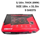 Sound Deadening Car Insulation Kit For Floor  Door  Panel  Hood  Trunk 9 Pieces