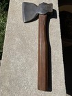 Antique Embossed American Beauty Broad Hatchet Axe Head Old Handle Possibly Orig
