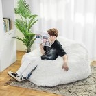  Giant Bean Bag Chair Furry Fuzzy Bean Bag Sofa With Memory Foam  Trapezoid