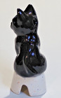 Pie Bird Sitting Black Cat Piebird Made In Usa By Nancy Davis