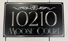 Engraved Personalized Custom House Home Number Street Address Metal Sign 24x14