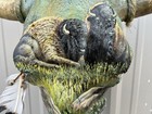 Steer Skull Painted 21 Inch Wide Bull Horn Mounted Cow Head 2 Bull Buffalo