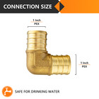 Efield 1 Inch X 1 Inch Pex Elbow Crimp Brass Fittings Lead Free Free Shipping
