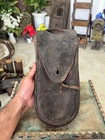 Indian Original Antique Old Collectible Hand Forged Leather Gun Belly Belt Cover