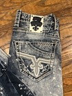 Rock Revival Chenko Straight Leg Acid Splatter Jeans Mens Size 32 X 31