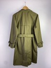 Euro Vintage 80s  east German Army trench Coat sk44 - khk plain 3430