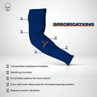  4-pairs  Arm Sleeves Black Sun Protection Spf 50 Tattoo Cover Cooling Quick-dry