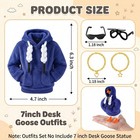 Secvoy 7inch Desk Goose Outfits  Mini Desktop 7 Inch  Hoodie Blue