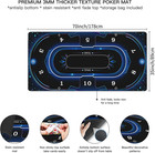 70 X 35 Inch Deluxe Poker Table Mat   Poker Table Top  Rubber Texas
