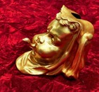 2pcs Antique Ormolu Gilt Bronze Figural Cherup Furniture Mount Pediment Ornament