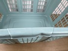 Vtg Rubbermaid Laundry Basket 1 5 Bushel Minty Green Teal  2965 1991 Usa Made