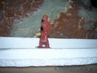 Marx 1953 Camp Indian Squaw W  Papoose 60mm Playset Figure Toy