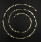 24    10k Hollow Yellow Gold Cuban Chain   5 19g   3 3mm   Lobster Clasp  