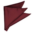 Solid Color Burgundy Pocket Squares For Men For Suits And Perfect For Wedding   