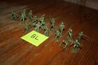 Marx Army Battleground 16-piece Lot Of Vintage American Soldiers Tank Bl - Mpc