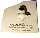 Vtg 1986 Miniature Pig Black   White Spotted Hagen-renaker - Cute Fun Collectibl