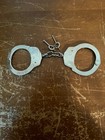 Handcuffs Double Lock Nickel Plated Steel Model No  661 W  Two Keys