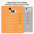 Boifun 4 3  Baby Monitor Wifi App 3x Zoom Ai Motion sound Detection Night Vision