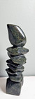 Vintage Hand Carved Inuit Soapstone Inukshuk Sculpture Black Serpentine Art 7  