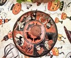Htf Rare Vintage Halloween Bugle Toy Noisemaker Wizard Witch Owl Bats