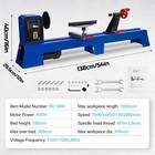 14 x40  Benchtop Wood Lathe Machine 0 54hp 400w Wood Lathe Machine 1040-2980rpm
