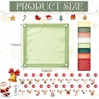  8 Set Wine Glass Covers With Wine Charms  8 Weighted Lively Christmas