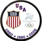 2026 Milan Italy Olympic Puck Team Usa Gold Medal Usa Hockey