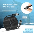 For Lowrance Nmea 2000  n2k  10m Drop Cable Backbone Cable Extension Cable 5-pin