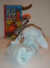 Lot Of 2 Jellycat Bashful Blue Bunny Soother Blanket Lovey   Puppy Tails Book