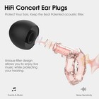 Concert Ear Plugs For Hearing Protection  High Fidelity Noise Reduction Earplugs