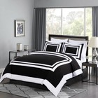 Chezmoi Collection 7-piece Square Pattern Hotel Style Bed In A Bag Comforter Set