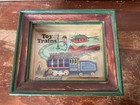 Vintage Train Toys In The Cupboard 1997 Vandor Train Tin Toy Decor Framed