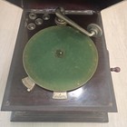 Columbia Grafonola Phonograph With Hand Crank Vtg - Tested - Works