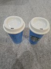 Starbucks 2013 Coffee Reusable Cup Tumbler   Lid Marbled Cotton Candy Blue 16 Oz