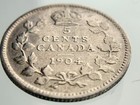 1904 Canada 5 Cents Small Silver Km  13 Circulated Coin Jj556