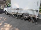Pair Large Antique Wrought Iron Entrance Driveway Gates 12  Architectural Garden