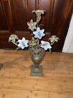 Antique Brass Candelabra Pair