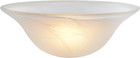 23140-11 Etched Alabaster Transitional Style Replacement Glass Shade For Medium
