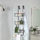 Classic Metal Shower Caddy - Over Door Hanging Storage Organizer Basket For Bath