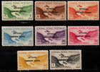 Canal Zone Stamps Scott   Co1 -   Co7     Co14 Mint Lh Airmail Official Set Of 8