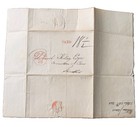 1823 Albany Ny Stampless Cover To Schenectady Legal Debt Letter